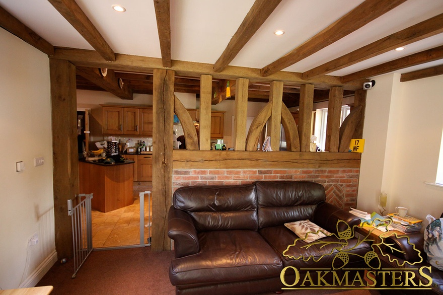 Try leaving the internal oak structure unfilled for a wow factor - 141526