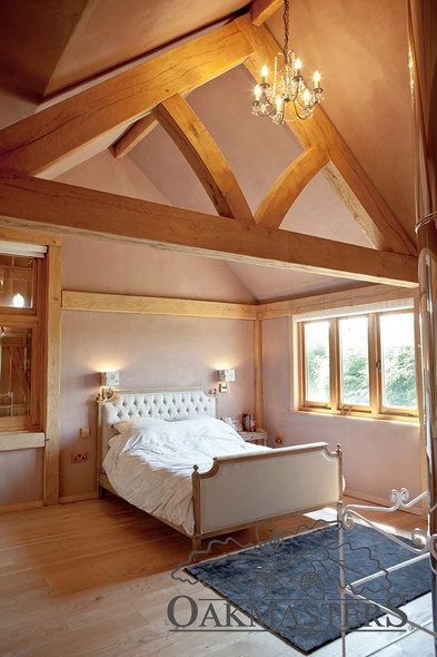 Oak frame and french beds work so well together