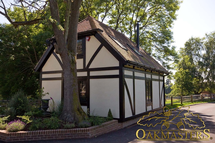 Walled oak framed gate house