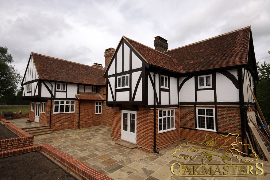 Exterior of listed house extension in Buckinghamshire