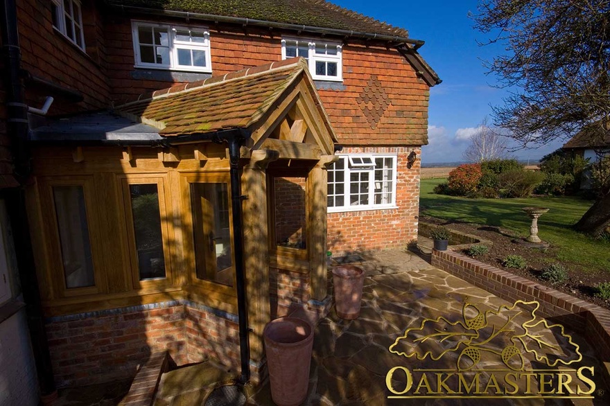 Glazed oak porch