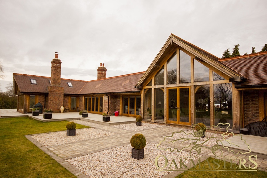 Rear view of the main entrance hall