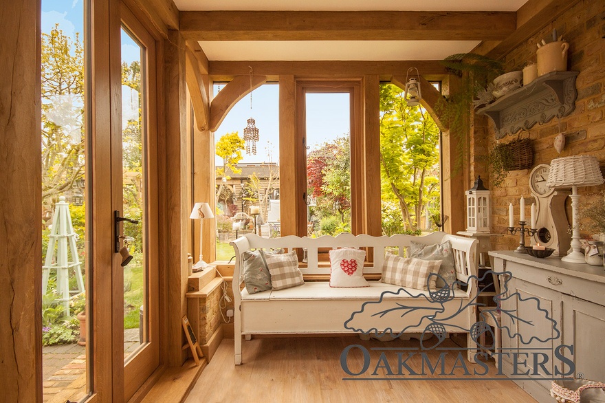A oak framed extension does not need to be huge to add valuable space to your house