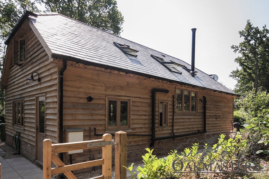 Utility windows and systems were designed to be at the back of the barn.