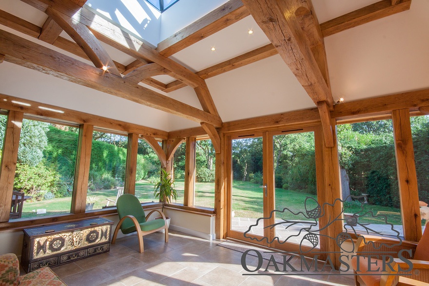 A ceiling lantern lets in the light, but keeps out the heat