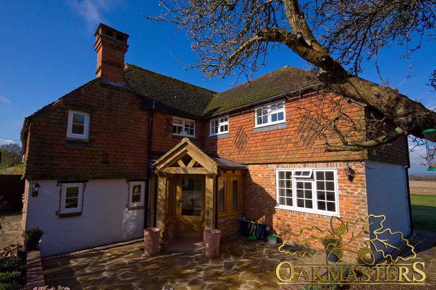 Enclosed oak porch