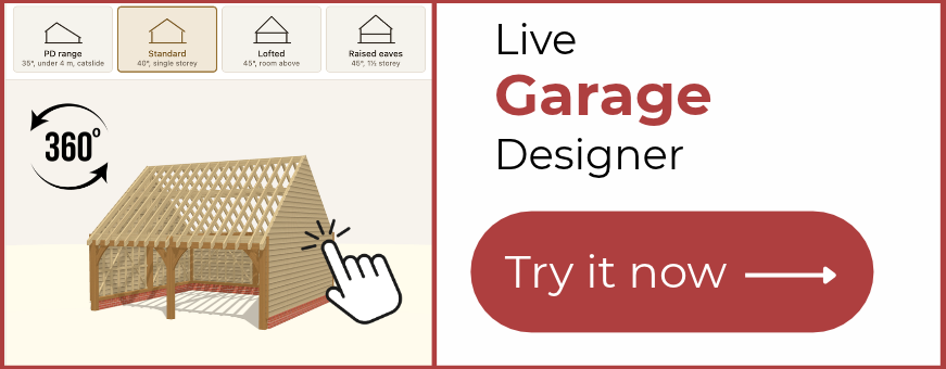 Live Garage Designer: design your oak garage in 3D